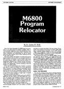 M6800 Program Relocator